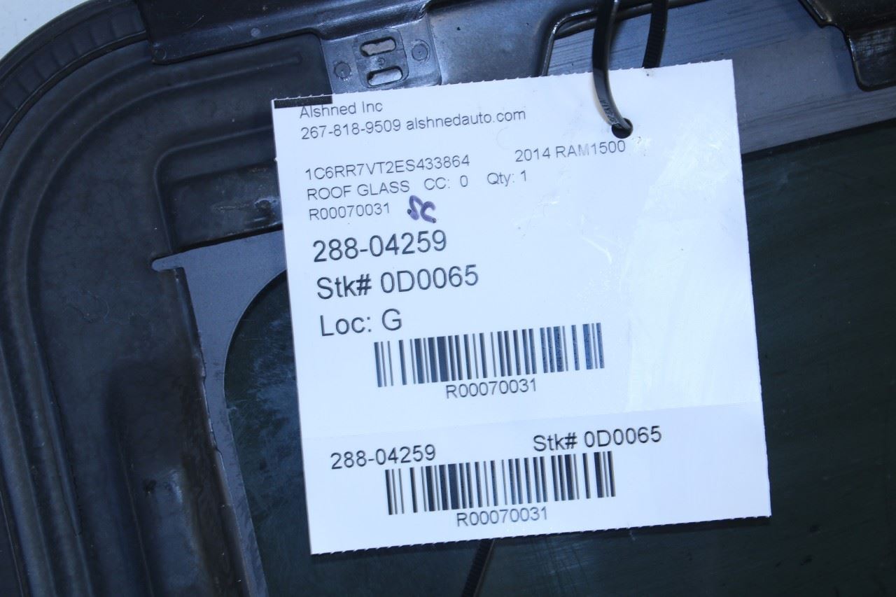 2011-2024 Ram 1500 Classic Crew Cab Roof Sunroof Window Glass 68049127AB OEM - Alshned Auto Parts