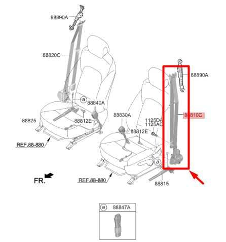 2019-23 Hyundai Santa Fe Front Left Side Seat Belt Retractor 88810-S2000-NNB OEM - Alshned Auto Parts