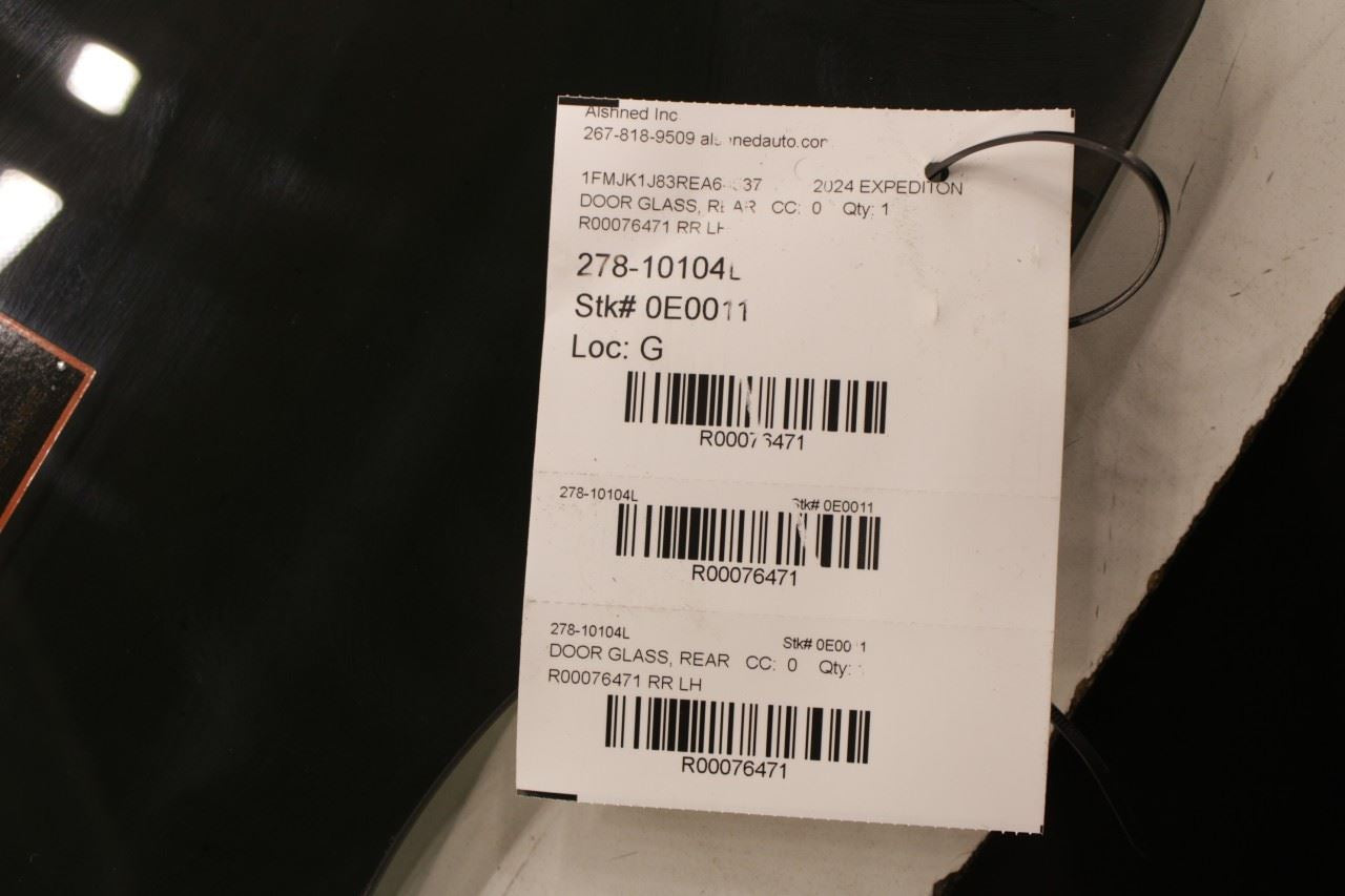 2018-2024 Ford Expedition MAX XLT Rear Left Door Window Glass JL1B-7825713-AC - Alshned Auto Parts