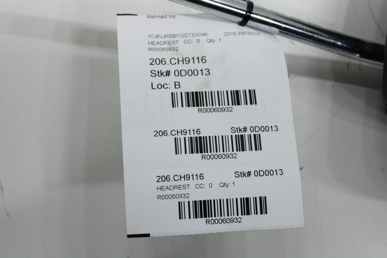 2014-2017 Jeep Patriot Sport SE Front Right Side Seat Headrest 5UQ21XDVAC OEM - Alshned Auto Parts