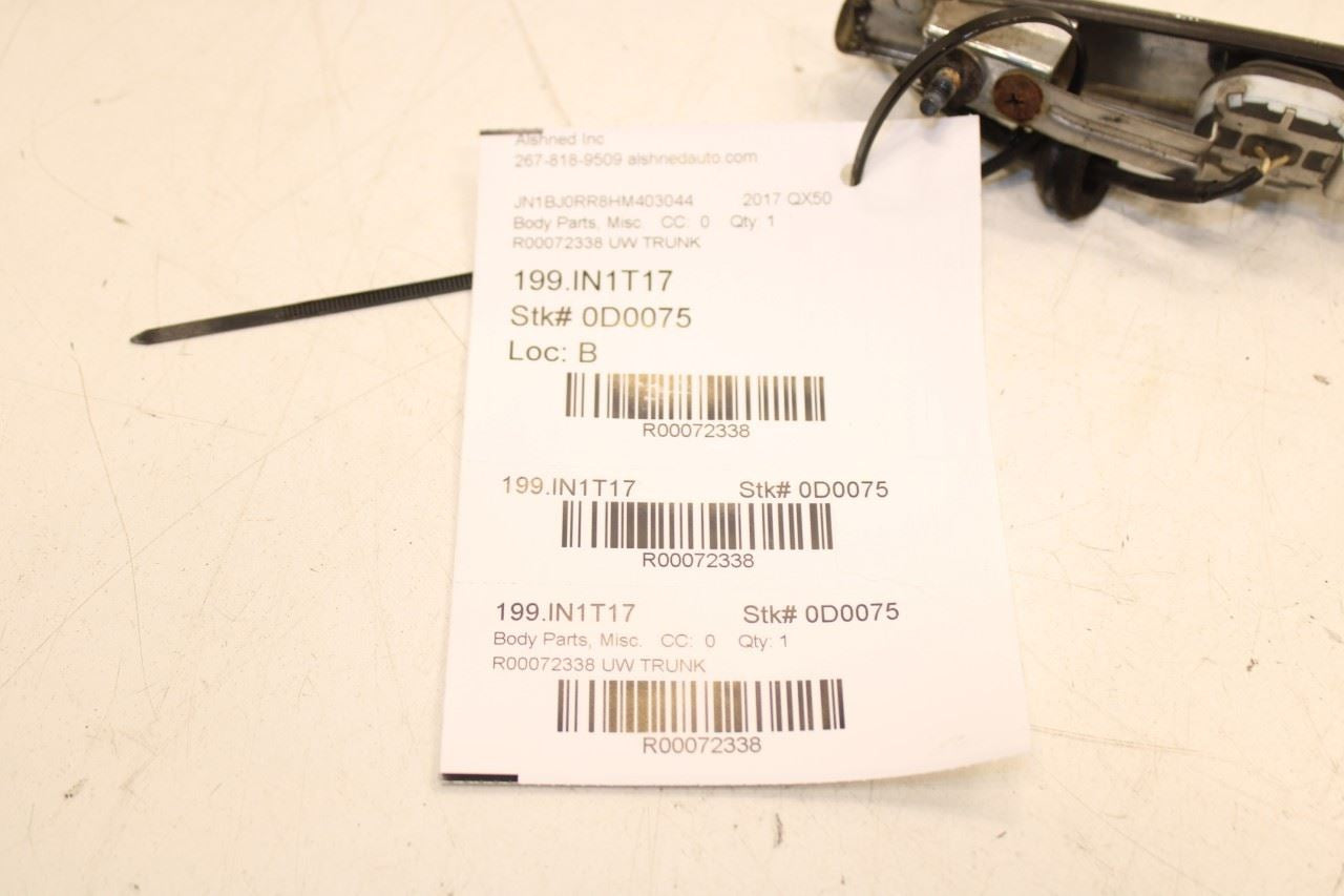 2014-2017 Infiniti QX50 Rear Liftgate Back Door Garnish Molding 90810-1BA0A OEM - Alshned Auto Parts
