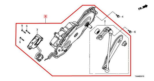 2013-2018 Acura RDX Rear Power Liftgate Power Motor Assembly 74961-TX4-305 OEM - Alshned Auto Parts