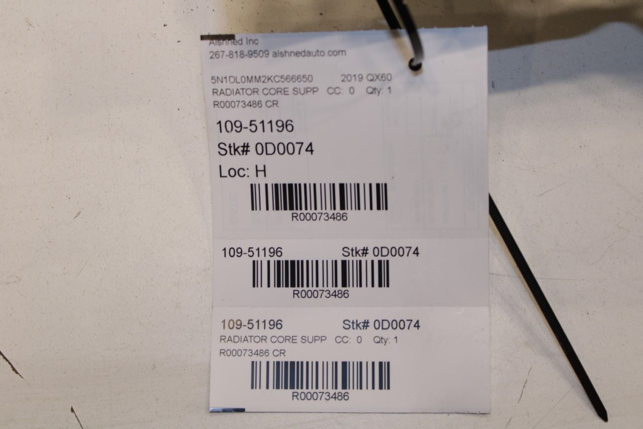 2014-2020 Infiniti QX60 Pure Radiator Core Support Assembly 625049NR0A *ReaD* - Alshned Auto Parts