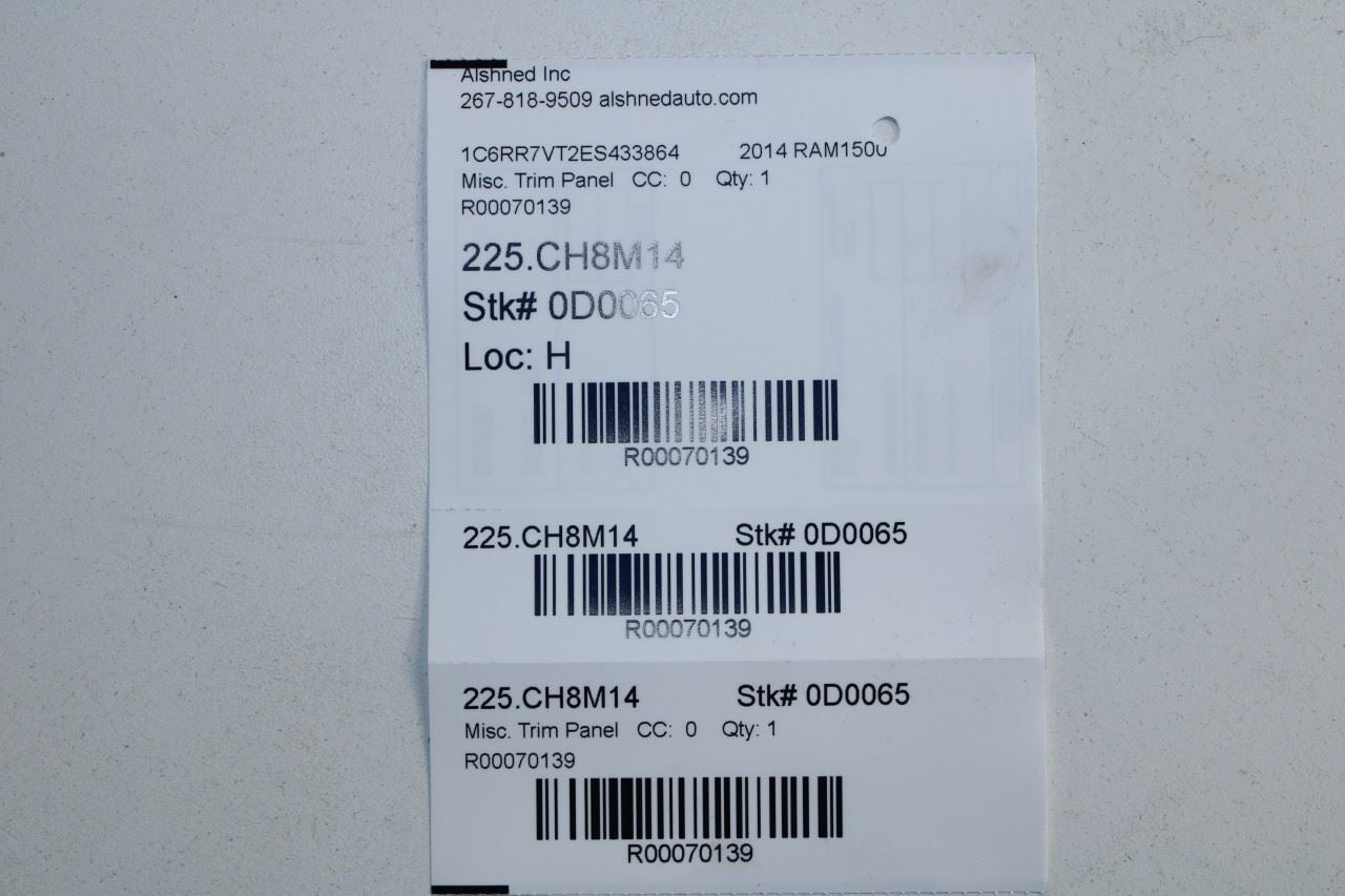 13-18 RAM 1500 Crew Cab Laramie Right and Left Center B-Pillar Lower Trim Cover - Alshned Auto Parts