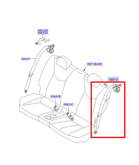 2011-17 Hyundai Veloster 1.6L Rear Driver Left Side 2nd Row Seat Belt Retractor - Alshned Auto Parts