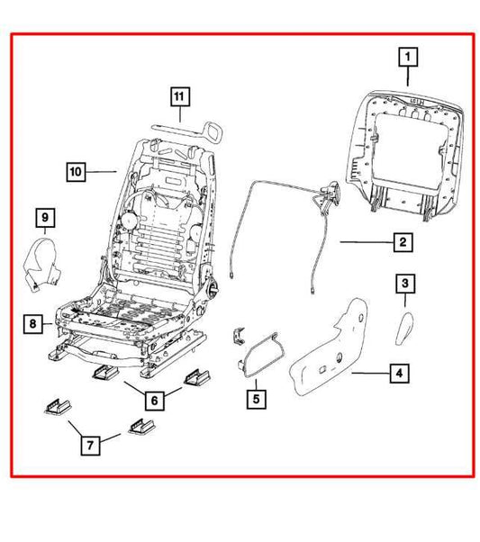 11-14 Dodge Challenger SXT 3.6L RWD Front Driver Left Side Seat Complete *ReaD* - Alshned Auto Parts