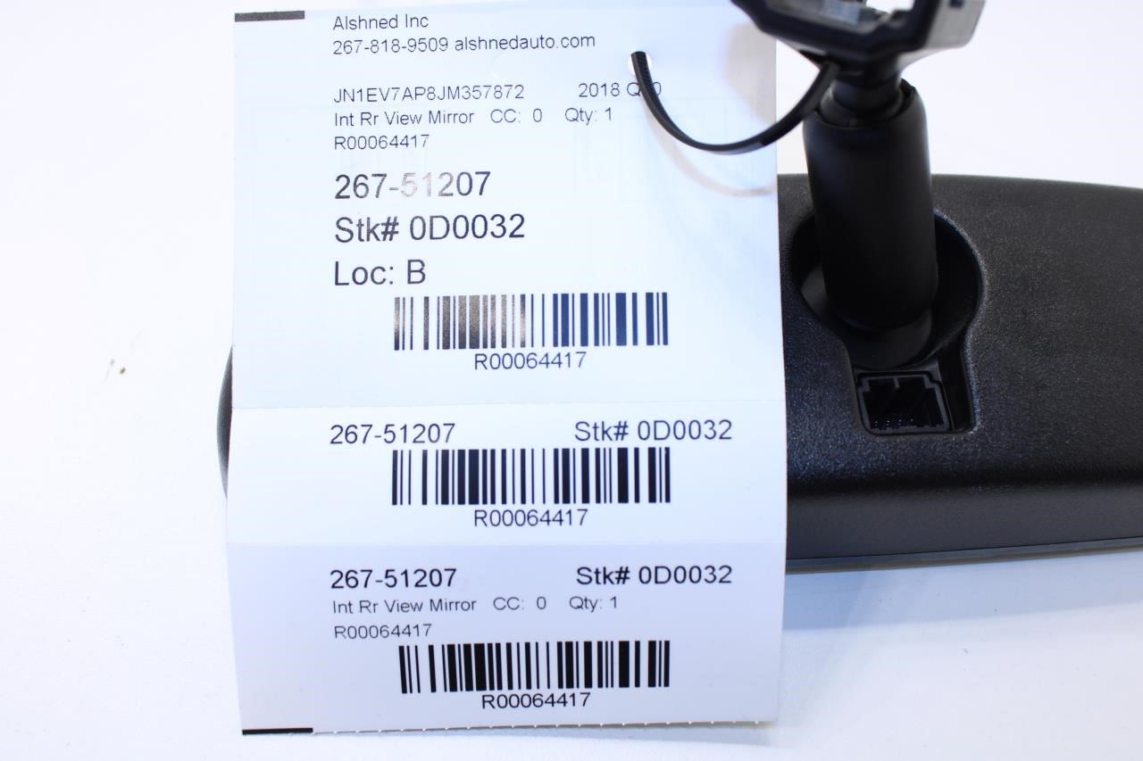 2014-2021 Infiniti Q50 Luxe RWD Interior Inside Rear View Mirror 96321-3WV0A OEM - Alshned Auto Parts