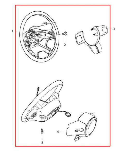 11-18 Jeep Wrangler Sport 2dr 3.6L 4WD Steering Wheel Leather w/ Control Buttons - Alshned Auto Parts