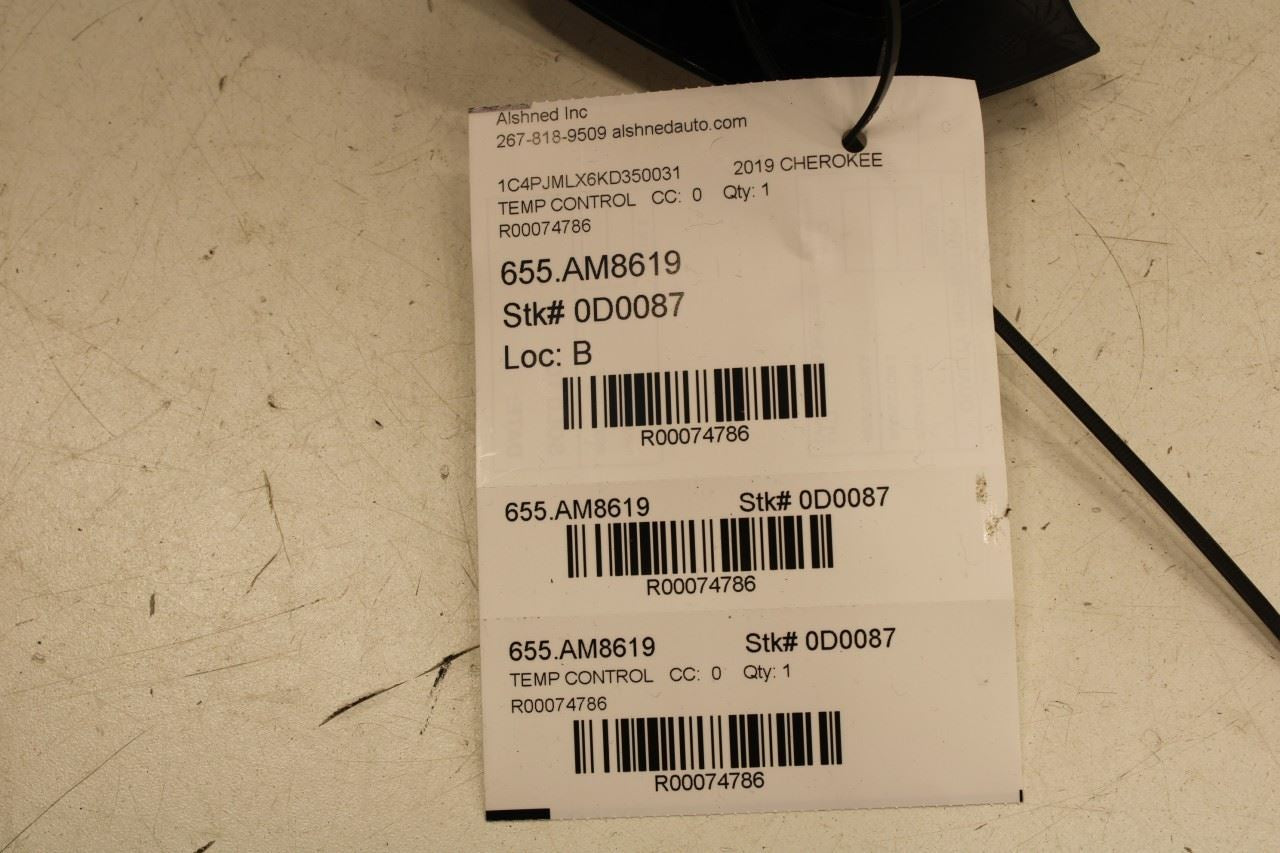 2019-2021 Jeep Cherokee Latitude Dash Faceplate Radio AC Heater Panel 68285938AD - Alshned Auto Parts