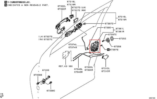2018-25 Mitsubishi Eclipse Cross ES Front Left Door Lock Latch Actuator 5715A749 - Alshned Auto Parts