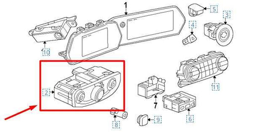 24-25 Chevrolet Trax FR LH Dash Headlight Lamp Switch Trim Panel 84192541 *ReaD* - Alshned Auto Parts