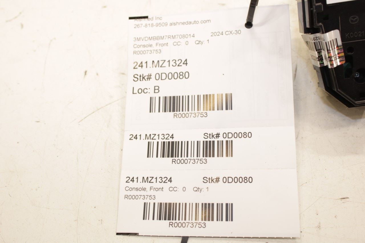 24-25 Mazda CX30 S 2.5L Center Console Infotainment Display Knob Control Switch - Alshned Auto Parts
