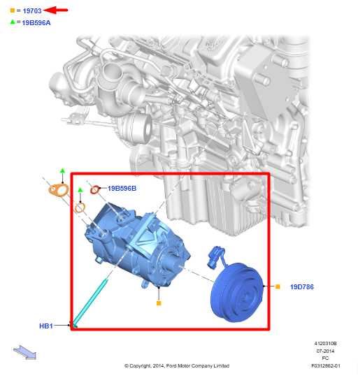 2018-2020 Ford F150 2.7L AC Turbo Compressor JL3H-19D629-MC OEM - Alshned Auto Parts