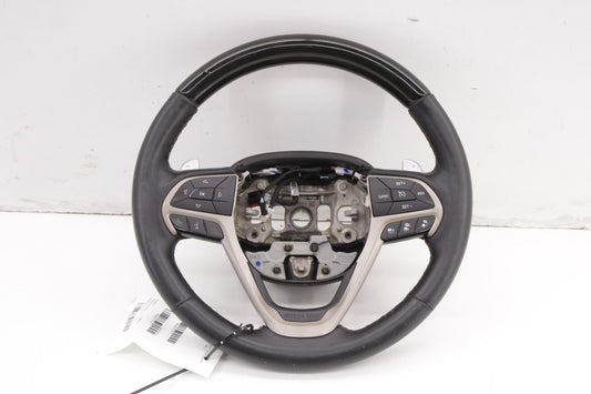 2014-19 Jeep Grand Cherokee 3.6L Steering Wheel Leather Wood w/ Control Buttons - Alshned Auto Parts
