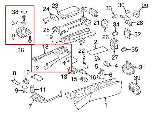 10-13 Mercedes-Benz S550 Console Multifunction Control Switch w/ Trim 2218707058 - Alshned Auto Parts