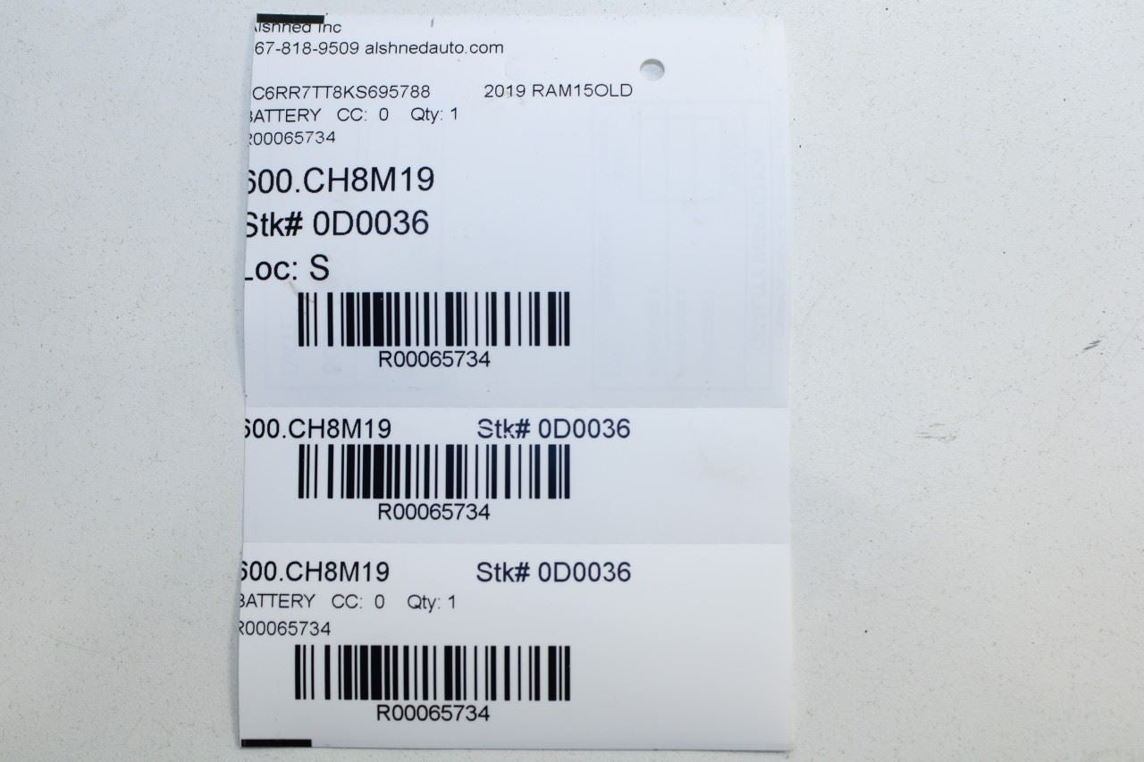 2019-24 Ram 1500 Classic Crew Cab 5.7L Engine Bay Battery Sensor 68318616AB OEM - Alshned Auto Parts