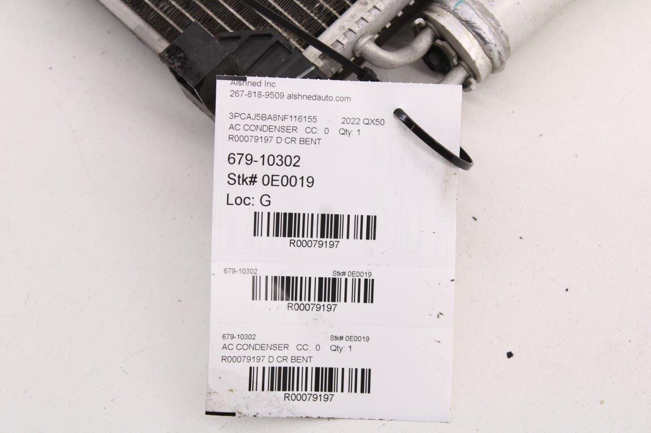 2020-2025 Infiniti QX50 Luxe 2.0L AC Cooling Condenser 92100-5VG0A *ReaD* - Alshned Auto Parts