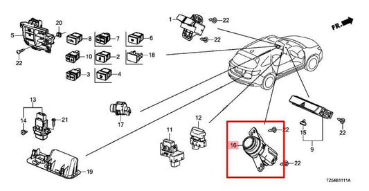 2014-2020 Acura MDX Advance 3.5L AWD Engine Start Stop Ignition Switch Button - Alshned Auto Parts
