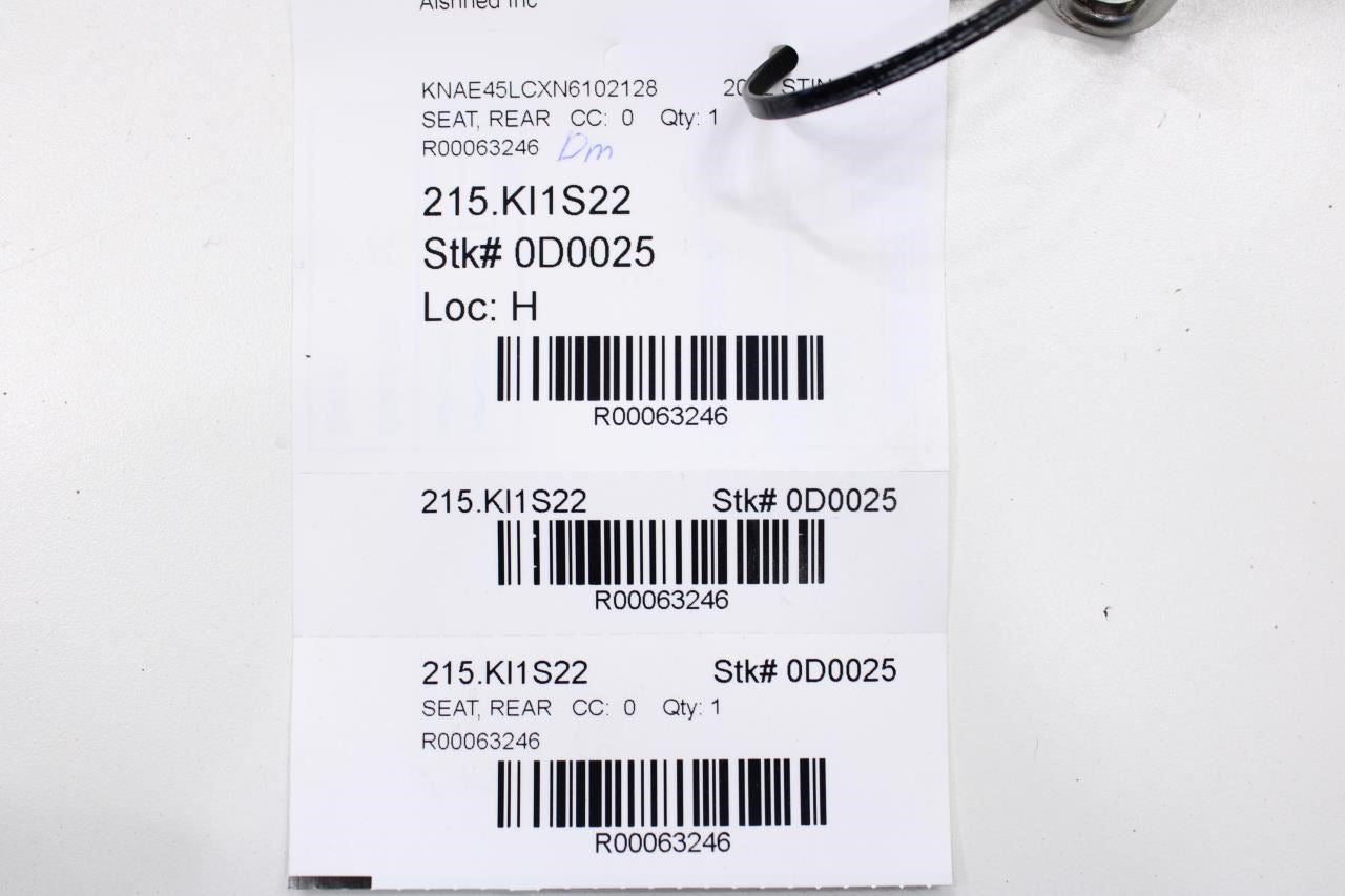 22-23 Kia Stinger GT1 Rear 2nd Row Seat Lower Cushion Bottom 89100-J5530CLX OEM - Alshned Auto Parts