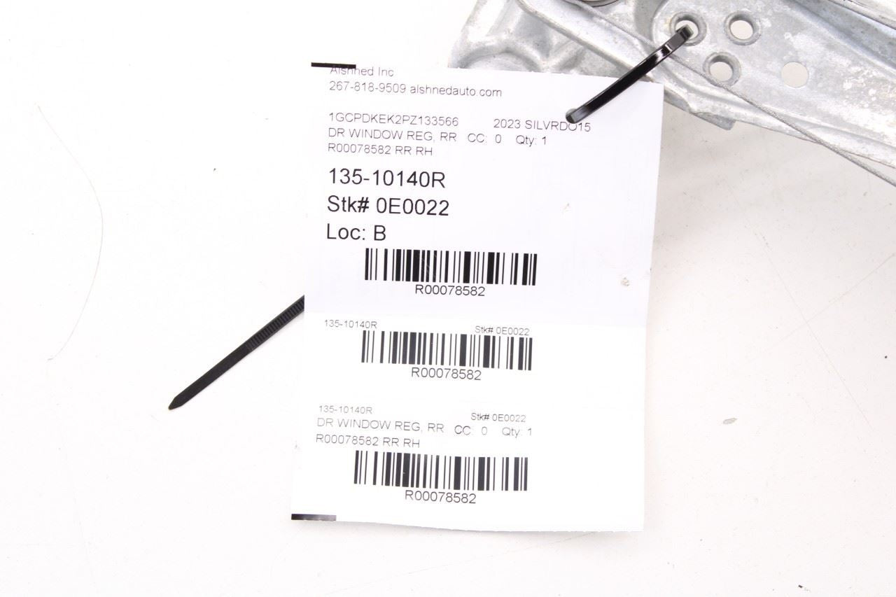 2019-24 Chevrolet Silverado LT-L Rear Right Side Door Window Regulator w/ Motor - Alshned Auto Parts