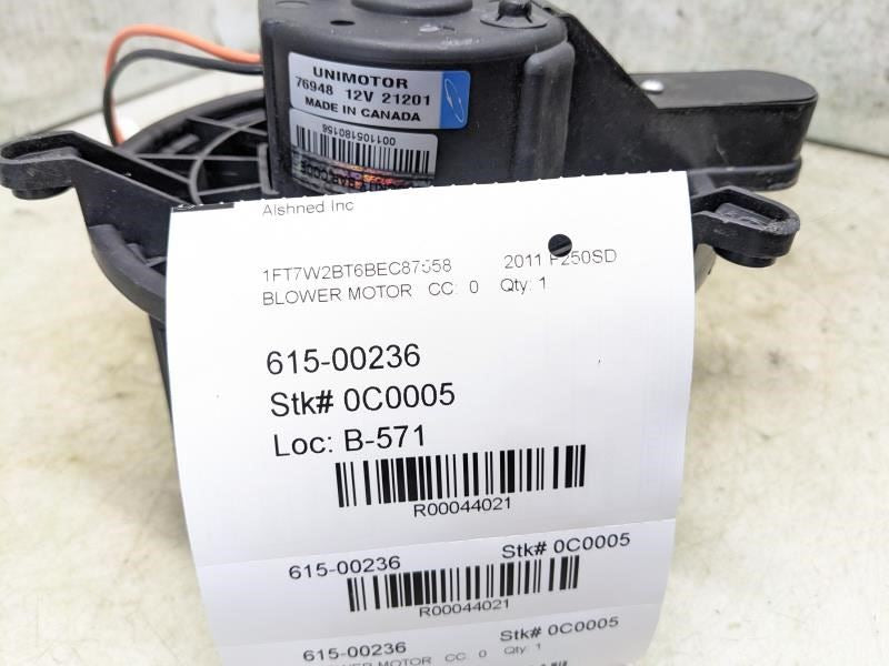 2011-2016 Ford F250SD HVAC Heater Blower Motor Fan BC3Z-19805-B OEM - Alshned Auto Parts