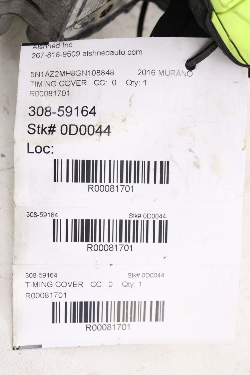 2015-24 Nissan Murano Platinum 3.5L Engine Front Timing Chain Cover 13500-9HP0A12