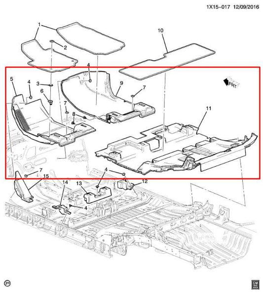 18-24 Chevrolet Equinox LT Front Right Left and Rear 2nd Row Floor Carpet Liner - Alshned Auto Parts