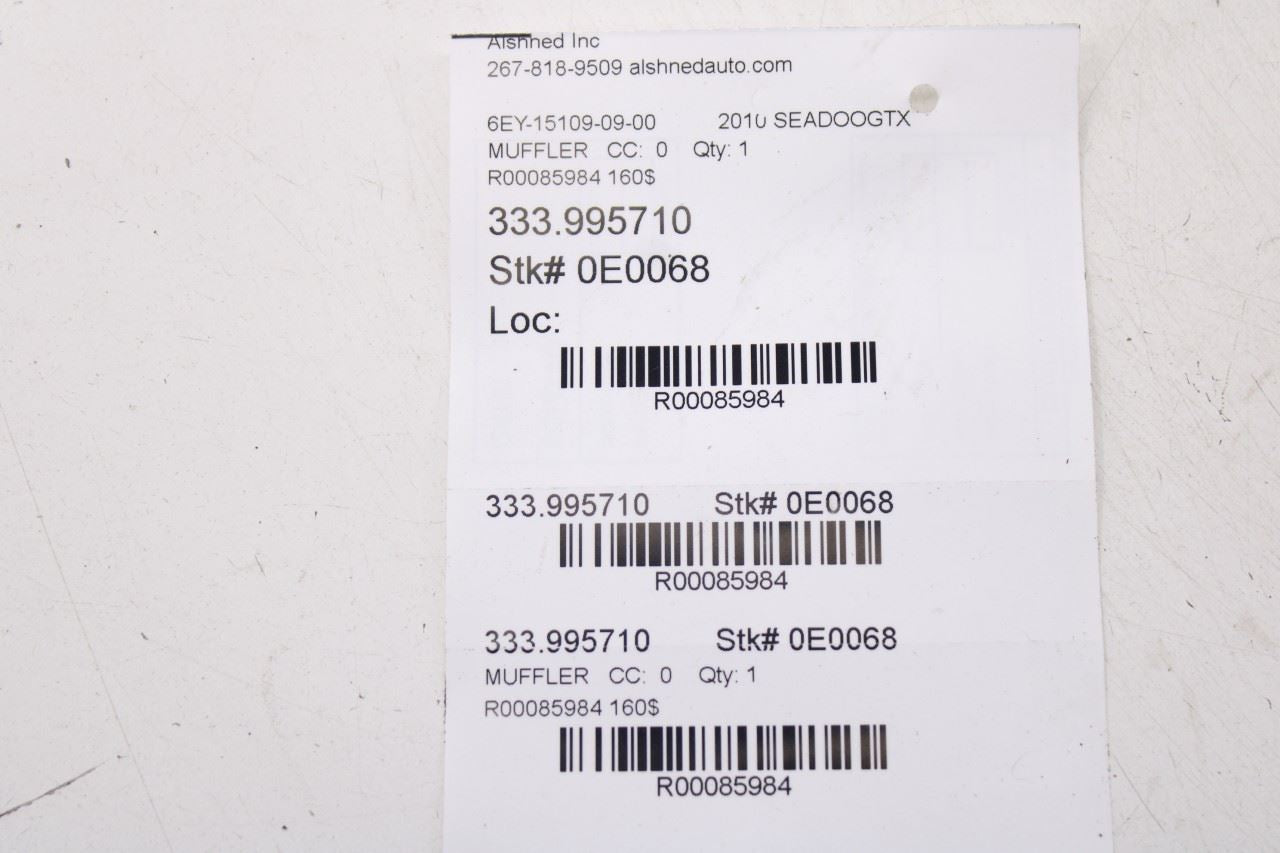 2010-2011 SeaDoo/BRP GTX IS (215) Exhaust Waterbox Muffler 274001589 OEM13