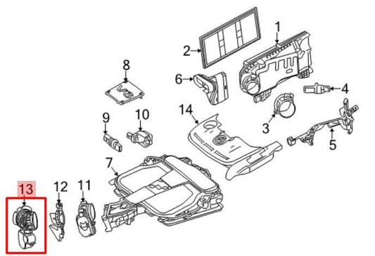 2012-16 Mercedes-Benz E350 Sport 4Matic 3.5L AWD Air Intake Duct Hose Resonator - Alshned Auto Parts