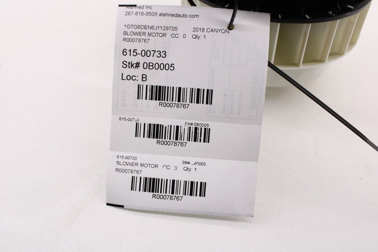 2015-2022 GMC Canyon 3.6L HVAC AC Heater Blower Fan Motor 84355032 OEM - Alshned Auto Parts