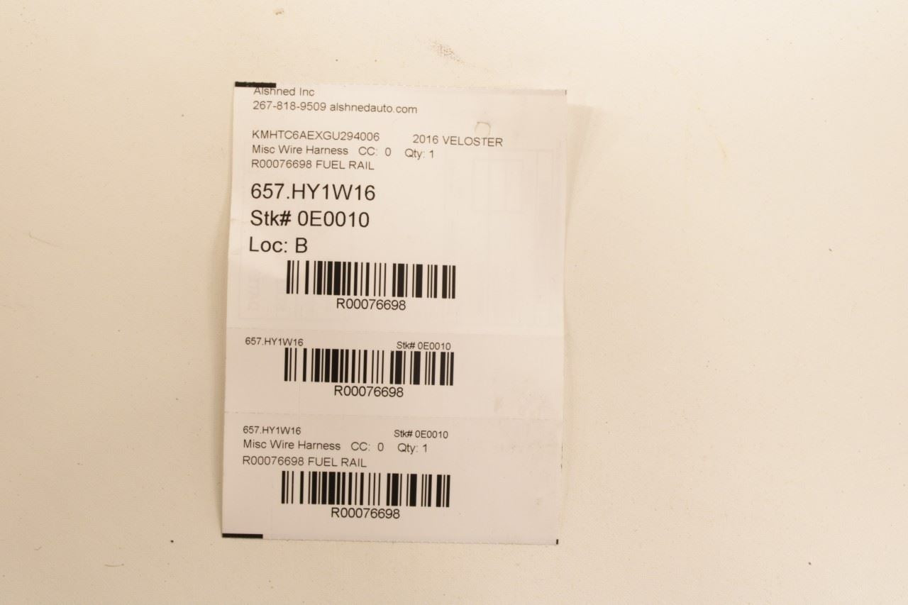 2016-2017 Hyundai Veloster Turbo 1.6L Fuel Injector Wire Harness 35341-2B250 OEM - Alshned Auto Parts