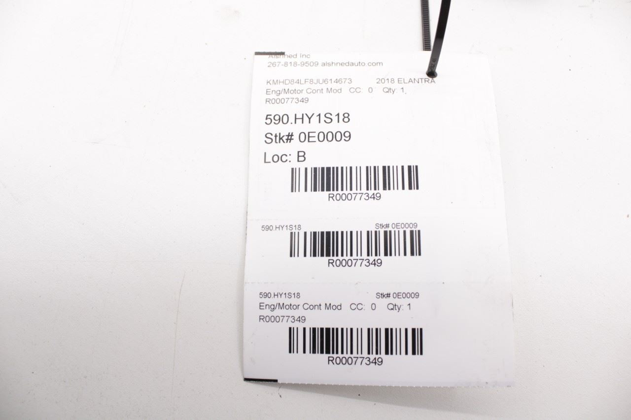 2016-2018 Hyundai Elantra Value Edition Engine Control Module 39171-2EFC2 OEM - Alshned Auto Parts