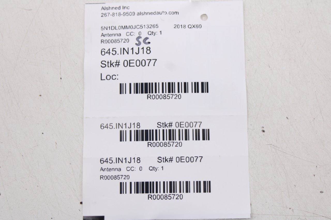 2016-2020 Infiniti QX60 Roof Exterior Shark Fin Radio Antenna 28208-9NF0A OEM13