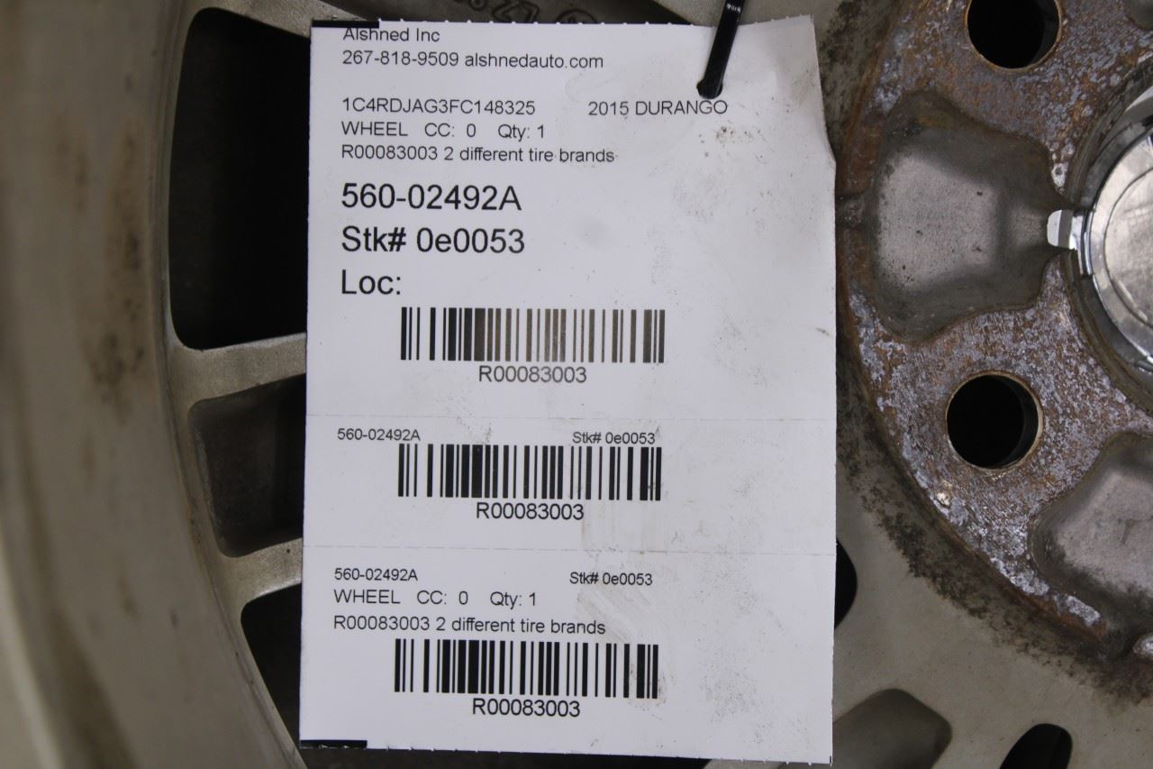 14-16 Dodge Durango SXT Aluminum Wheel R18x8.0J 10 Spoke Set of 4 1XC16GSAAA OEM23