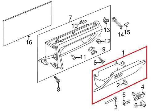 2012-2019 Volkswagen Passat SE Glove Box Storage Compartment 561-857-101-B-95T - Alshned Auto Parts