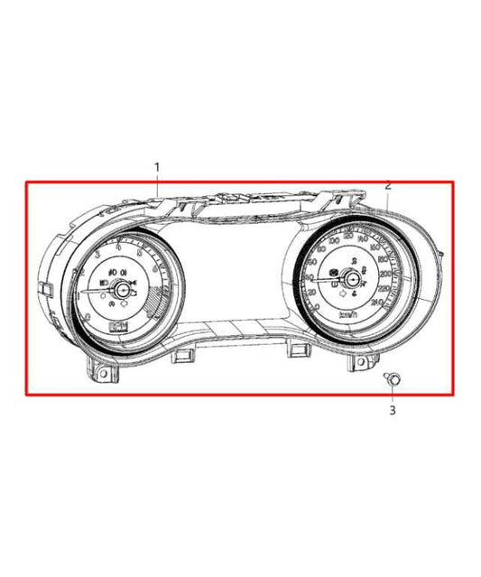 2014-15 Jeep Cherokee Speedometer Gauge Instrument Cluster 8K Mileage 68105888AG - Alshned Auto Parts