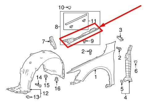2018-2022 Honda Accord Front Left Fender Inner Upper Cover Garnish 74157-TVA-A00 - Alshned Auto Parts