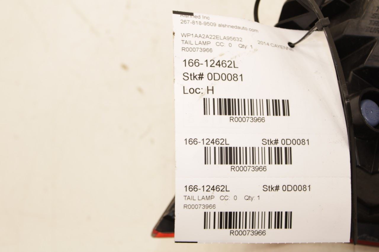 2011-2014 Porsche Cayenne Platinum Rear Left Side Tail Light Lamp 958-945-095-C - Alshned Auto Parts