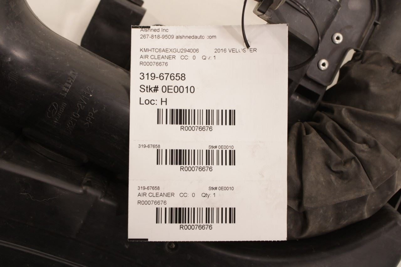 2011-2017 Hyundai Veloster Turbo 1.6L FWD Air Intake Cleaner Resonator Assembly - Alshned Auto Parts