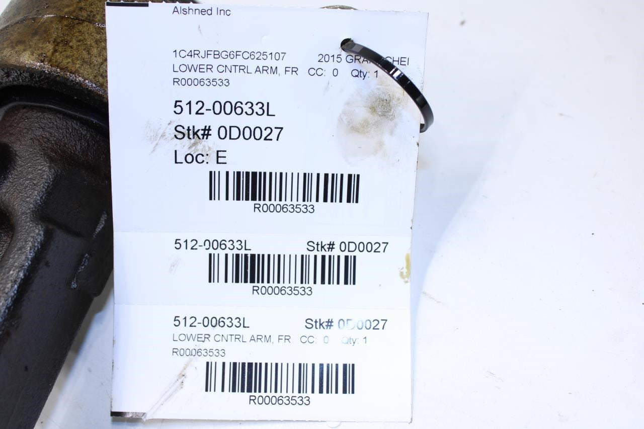 2011-2015 Jeep Grand Cherokee Limited 4WD Front Left Lower Control Arm 5168159AB - Alshned Auto Parts