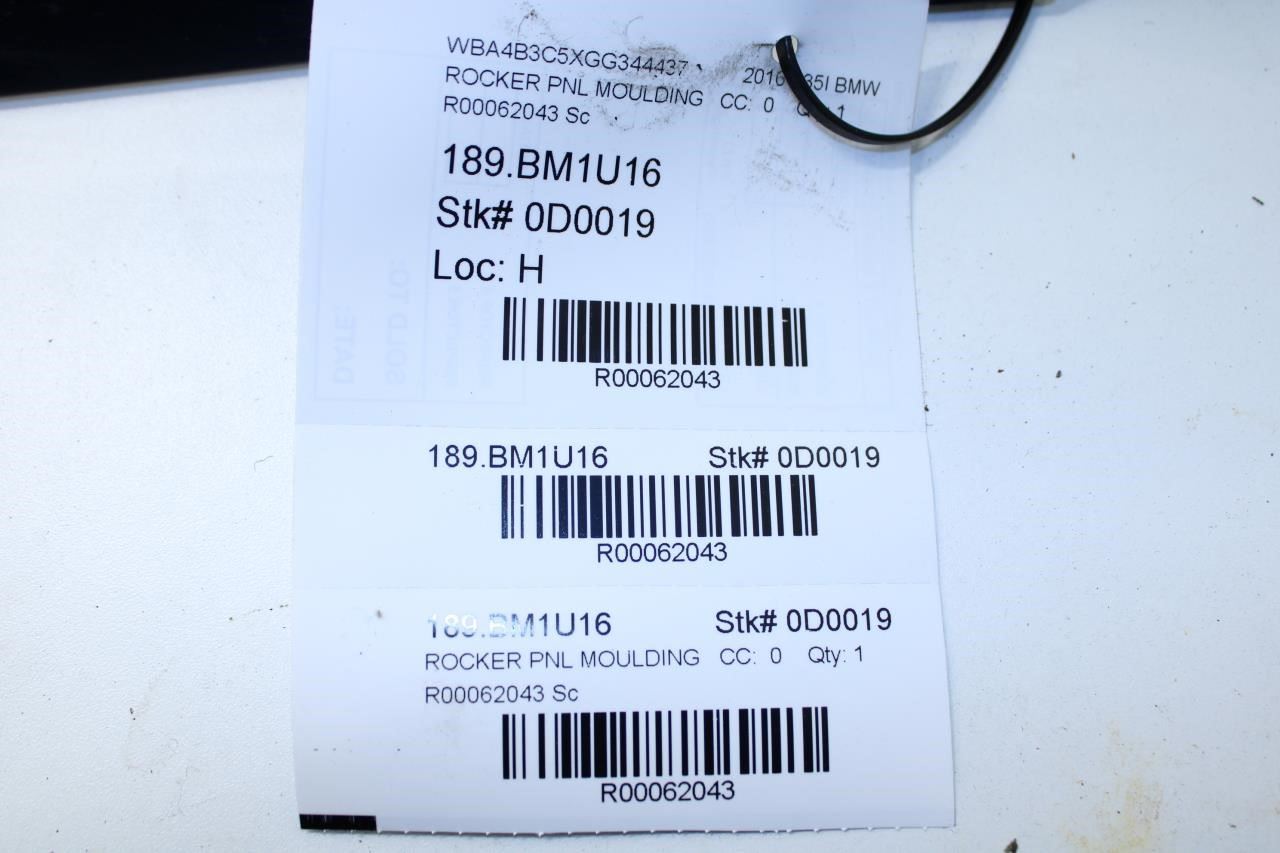 2015-2016 BMW 435I Gran Coupe xDrive Left Lower Rocker Trim Panel 51777374613 - Alshned Auto Parts