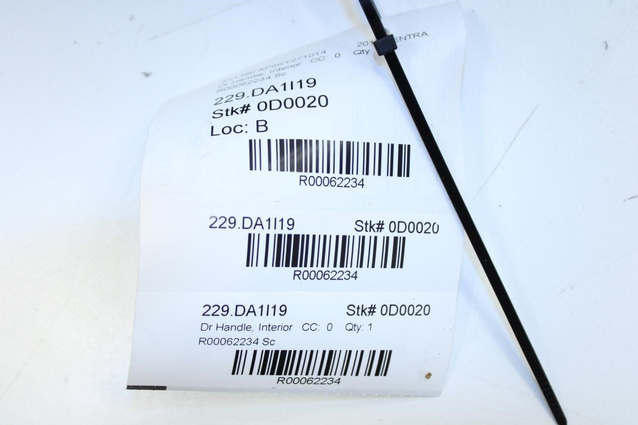 2013-2019 Nissan Sentra SV Rear Left Side Door Interior Handle 80671-3SG0C OEM - Alshned Auto Parts