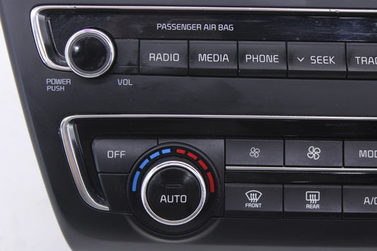 2016-2018 KIA Optima EX Dash Audio AC Heater Temperature Climate Control Panel - Alshned Auto Parts