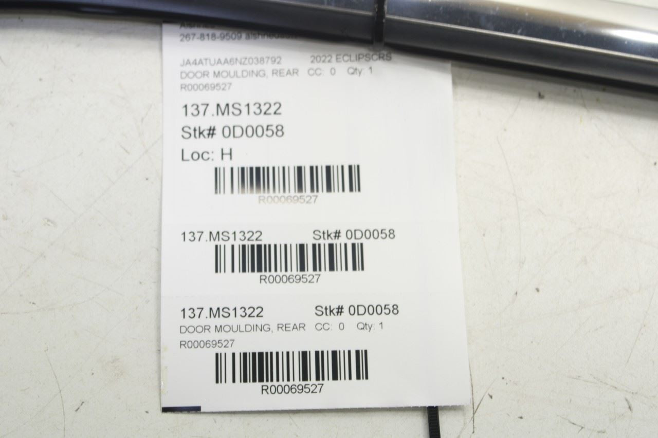 2018-25 Mitsubishi Eclipse Cross ES Rear Right Door Upper Trim Molding 5735A648 - Alshned Auto Parts