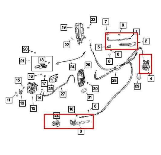 15-21 RAM Promaster City RR LH Sliding Door Track Hinge Roller 68369414AA *ReaD* - Alshned Auto Parts