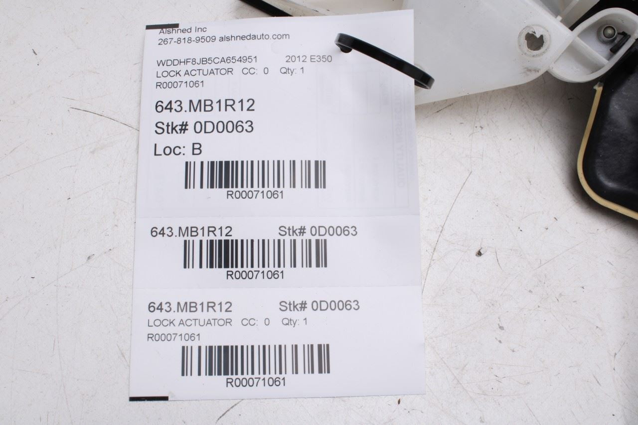 2010-2016 Mercedes-Benz E350 Sport 4MATIC Front Left Door Lock Latch Actuator - Alshned Auto Parts