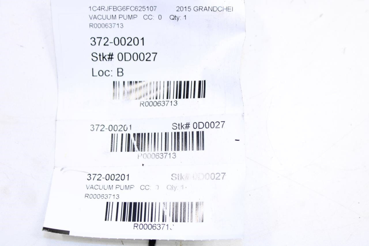 2011-2015 Jeep Grand Cherokee Limited 3.6L Power Brake Booster Vacuum Air Pump - Alshned Auto Parts