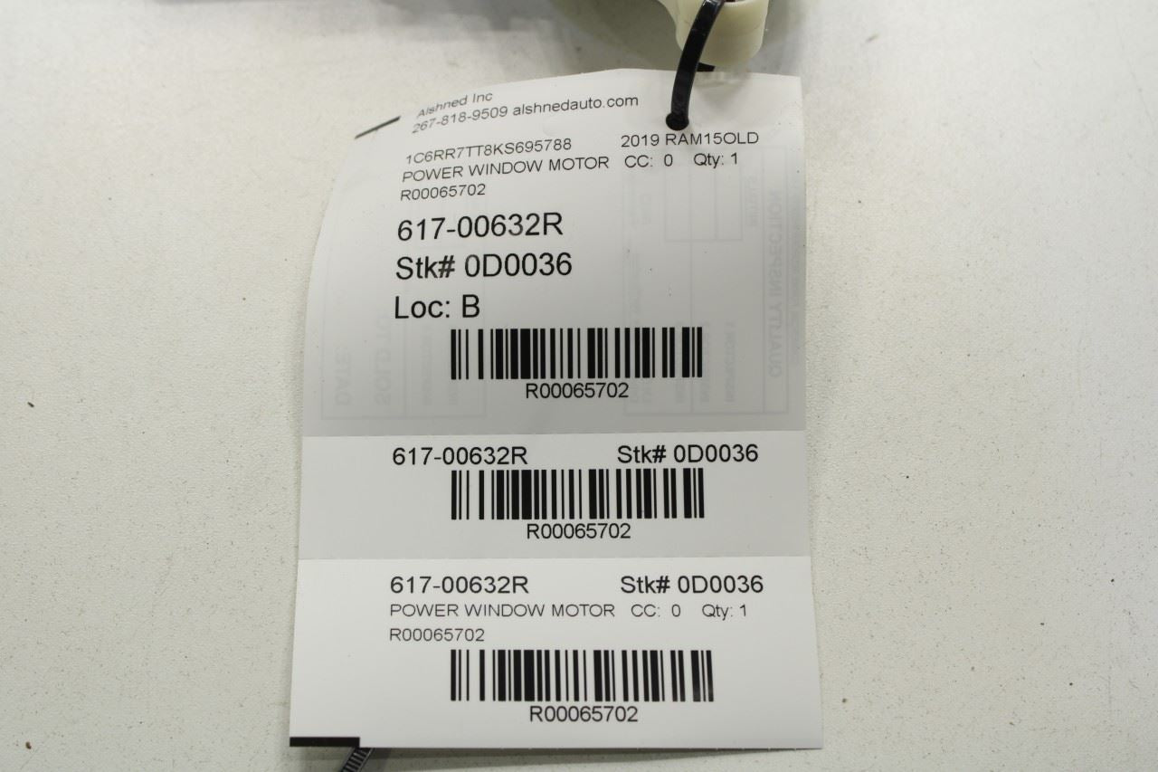 09-2024 RAM 1500 Classic Crew Cab Front Right Door Power Window Motor 68044804AA - Alshned Auto Parts