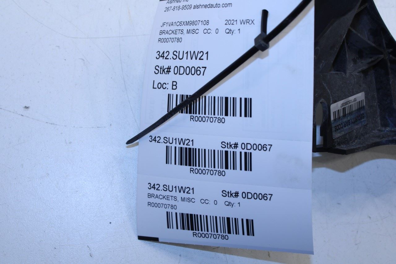 2015-21 Subaru WRX Premium 2.0L AWD Front Bumper Driver Left Side Corner Bracket - Alshned Auto Parts