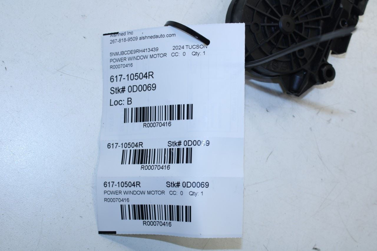 2021-2025 Hyundai Tucson SEL Rear Right Door Power Window Motor 83460-N9000 OEM - Alshned Auto Parts